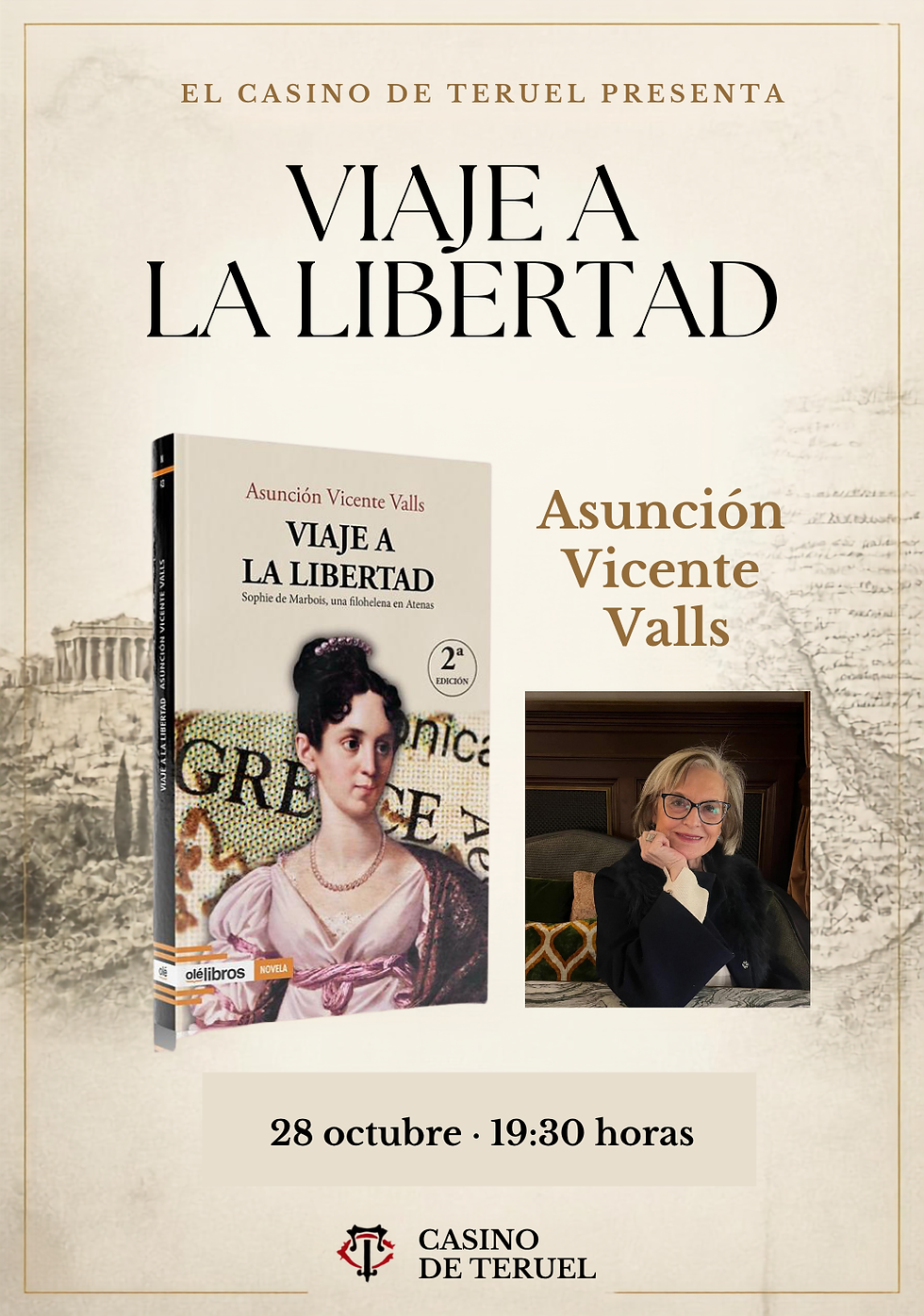 Presentación Viaje a la Libertad. Casino de Teruel.