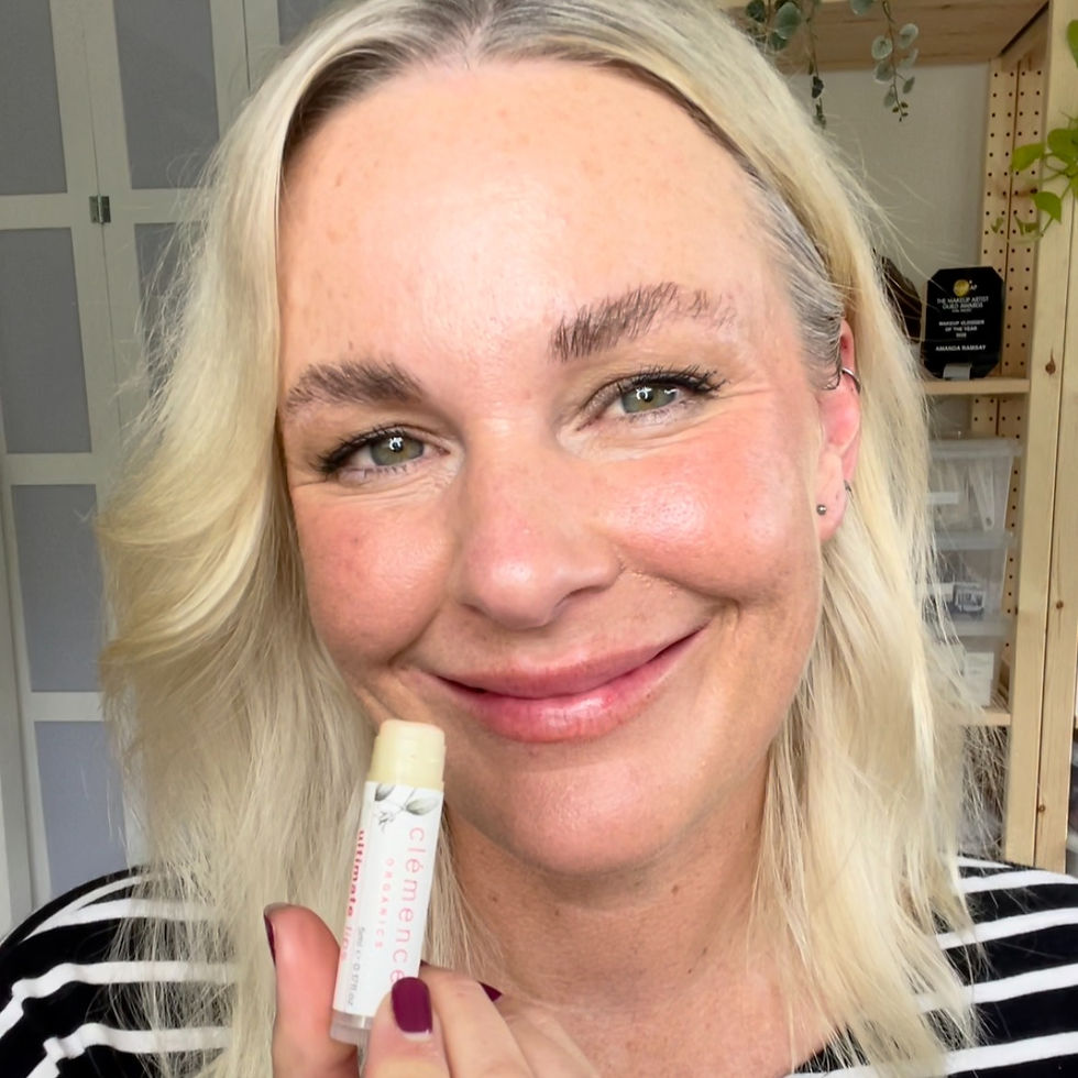 Amanda Ramsay holds a Clemence Organics Ultimate Lips