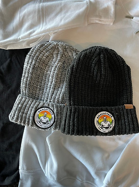 Custom Embroidered Beanies and hoodies for the Macattack weekend challenge merchandise