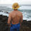 Thumbnail: back of a mustard wide brim sun hat