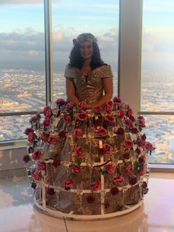 Rose Garden Wedding Drink Server