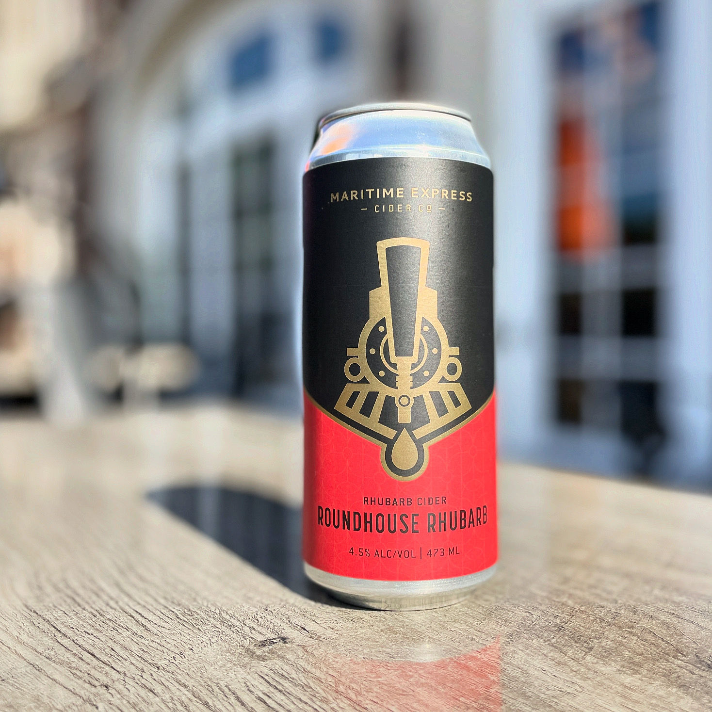 Roundhouse Rhubarb can