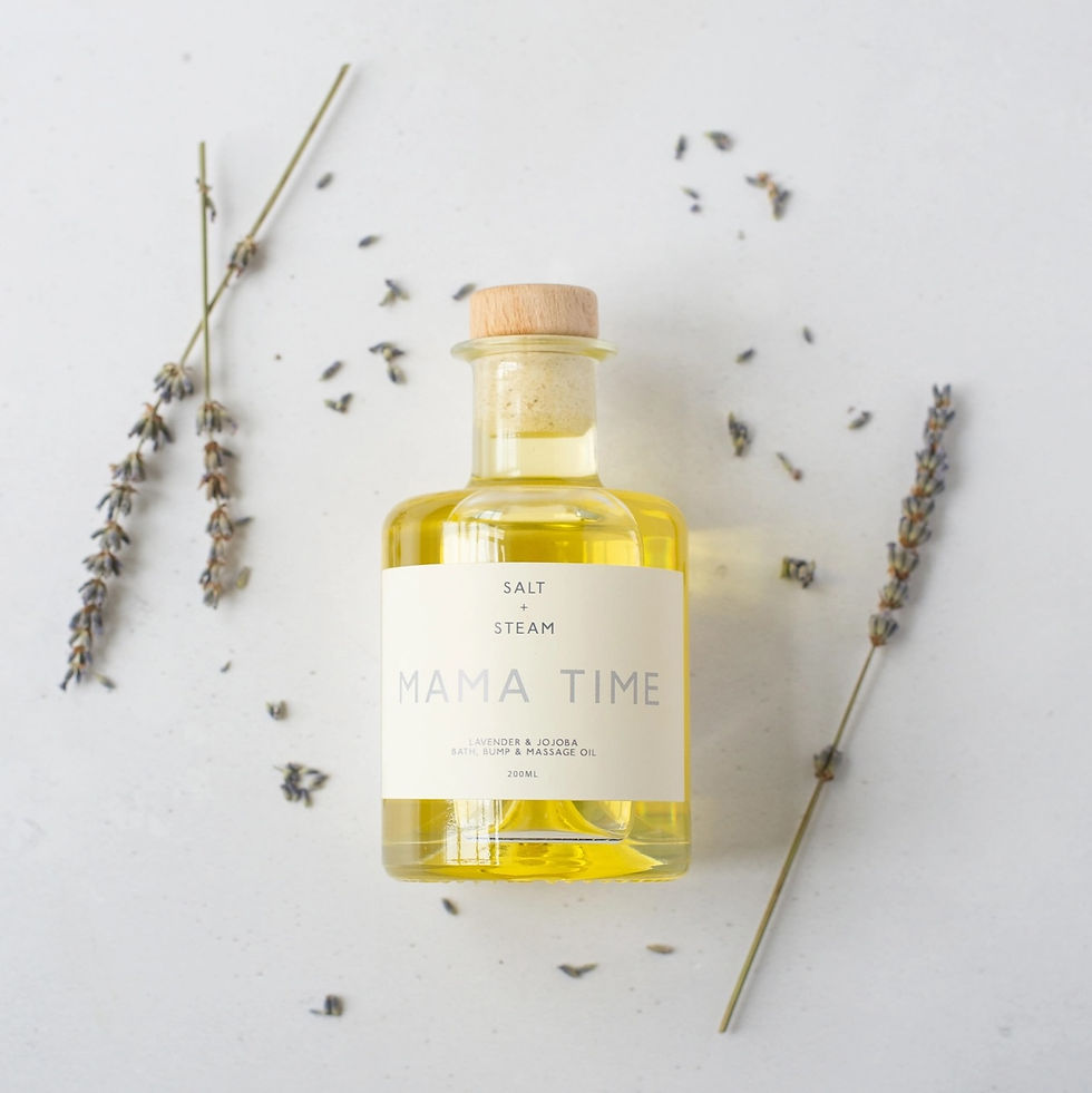 Mama time oil in bottle with stopper