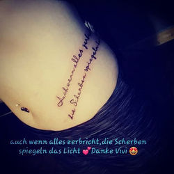 #kontrak #tattoo #auchwennalleszerbrichtdiescherbenspiegelndaslicht #kontra #max #tattooliebe #deuts