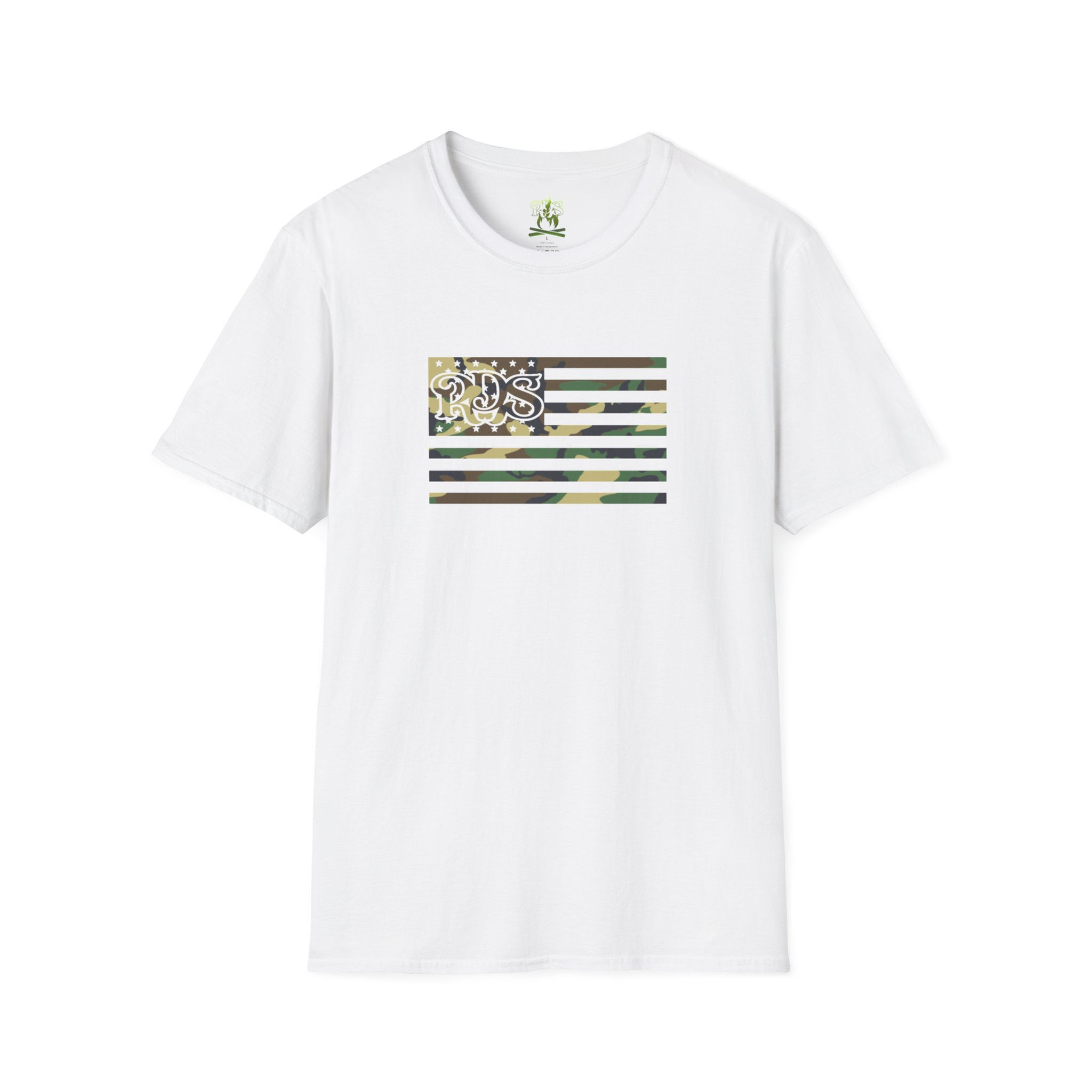 RDS camo flag Softstyle T-Shirt