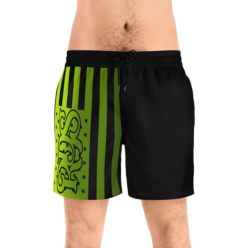 Thumbnail: RDS flag Men's Mid-Length Swim Shorts