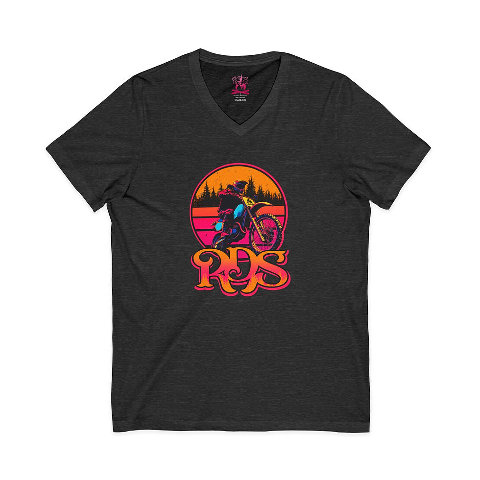 Thumbnail: RDS two wheels  Short Sleeve V-Neck Tee