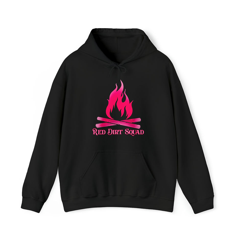RDS pink fire logo Heavy Blend™ Hooded Sweatshirt