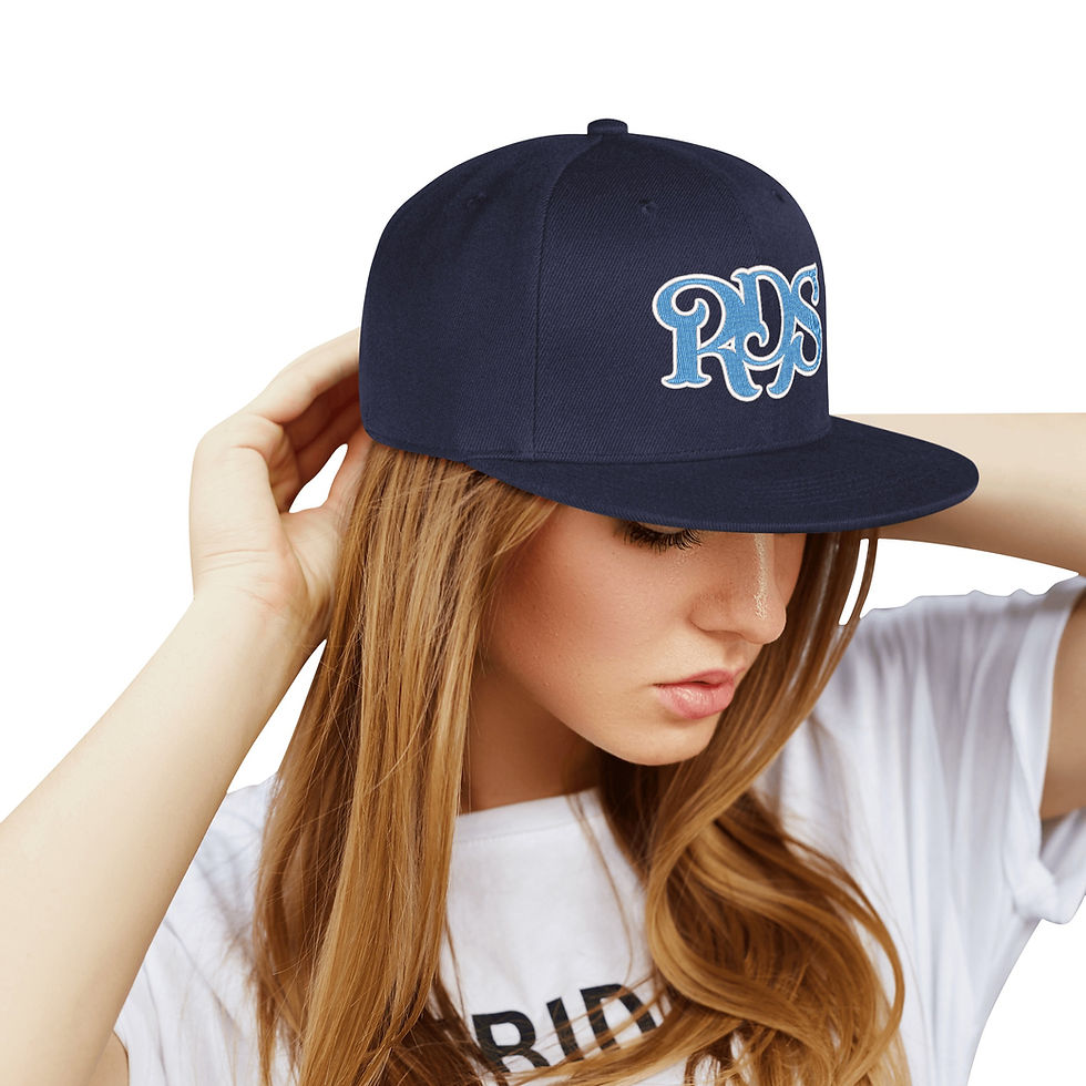 Thumbnail: RDS blue logo SnapBack with campfire side logo