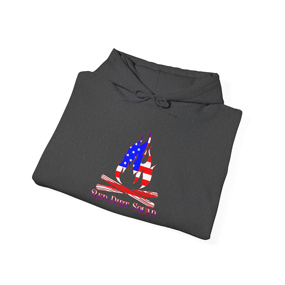 Thumbnail: RDS patriotic fire logo Heavy Blend™ Hooded Sweatshirt