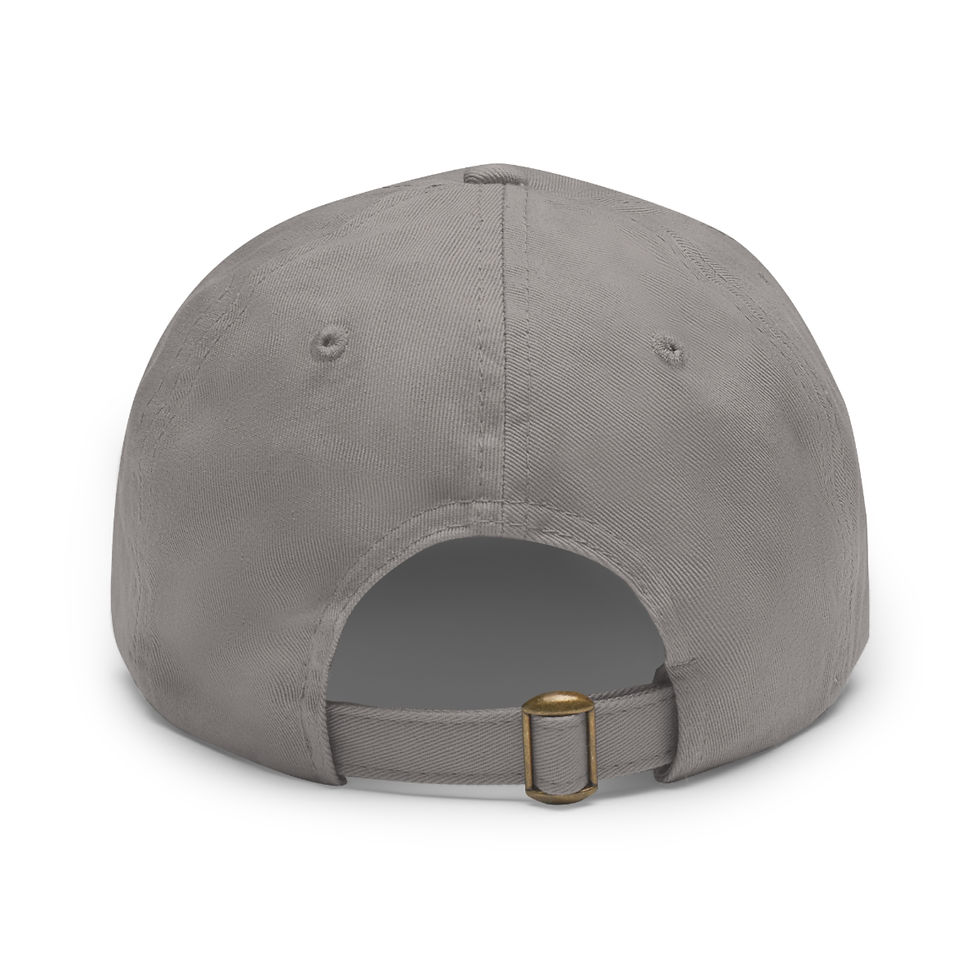 Thumbnail: RDS camo happy trees Dad Hat with Leather Patch (Rectangle)