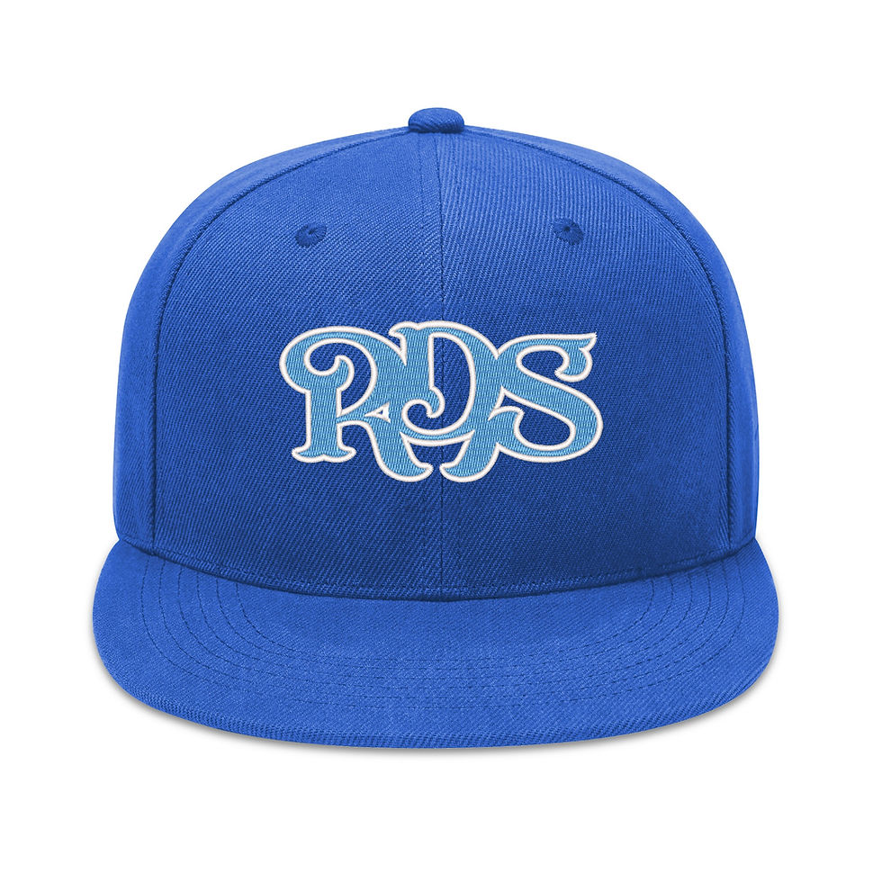 Thumbnail: RDS blue logo SnapBack with campfire side logo