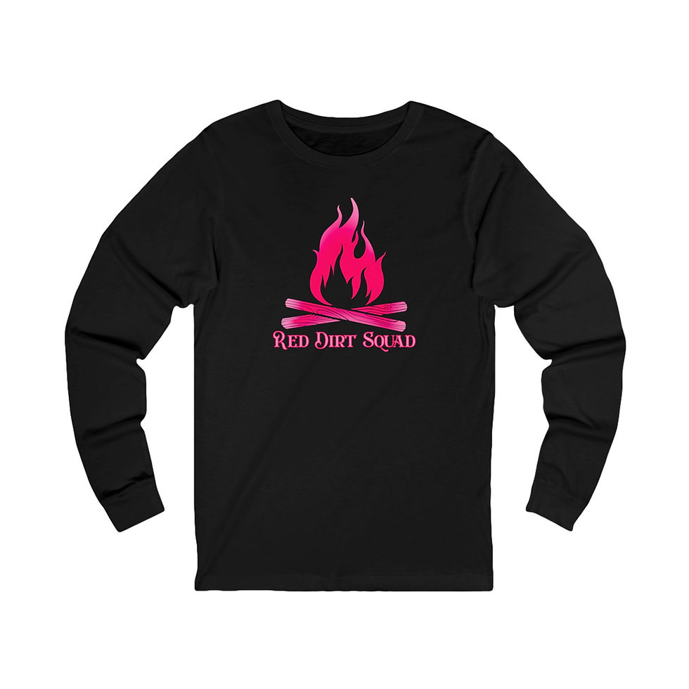 Thumbnail: RDS pink fire logo Long Sleeve Tee
