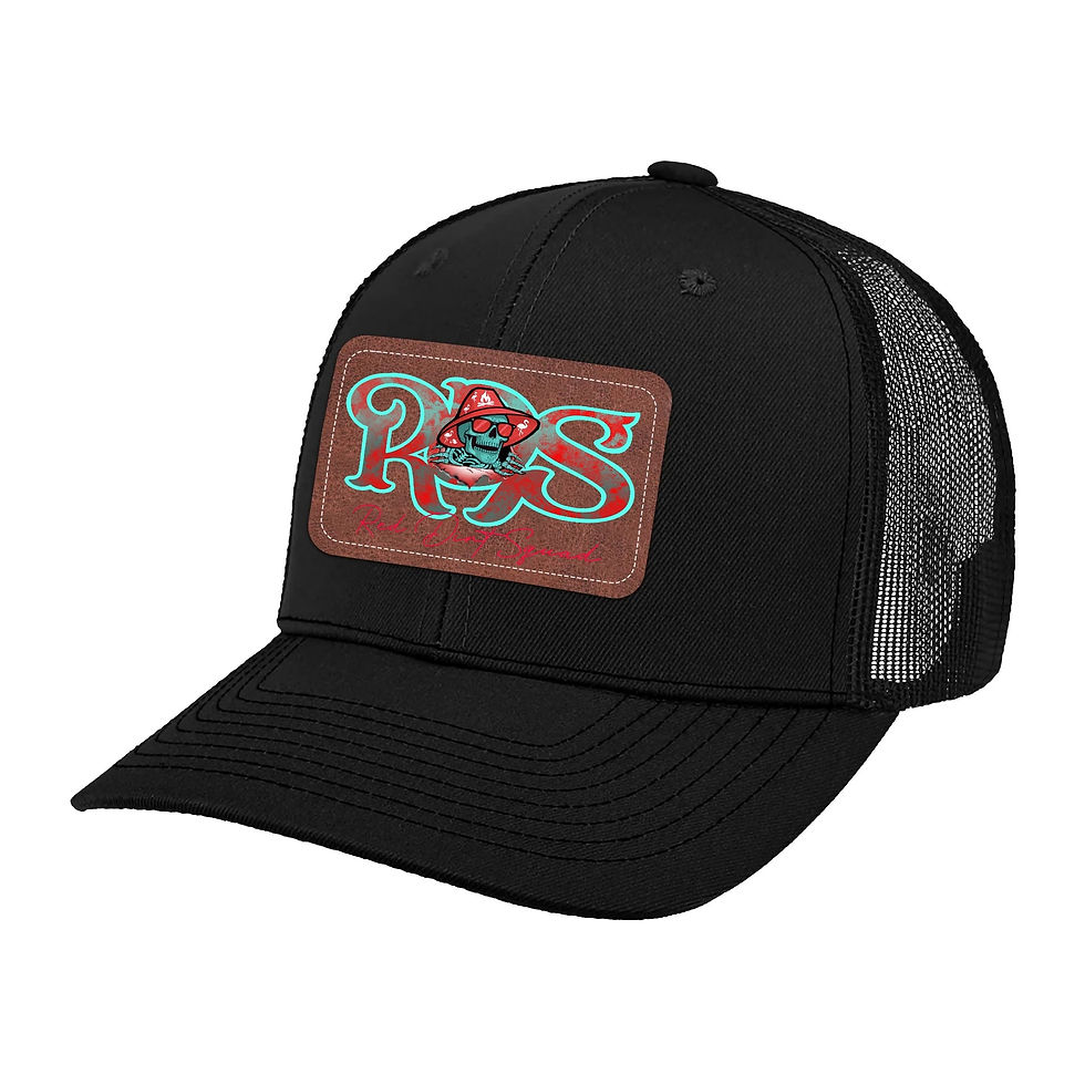 Thumbnail: RDS ripped Leather Patch Hat Trucker Cap