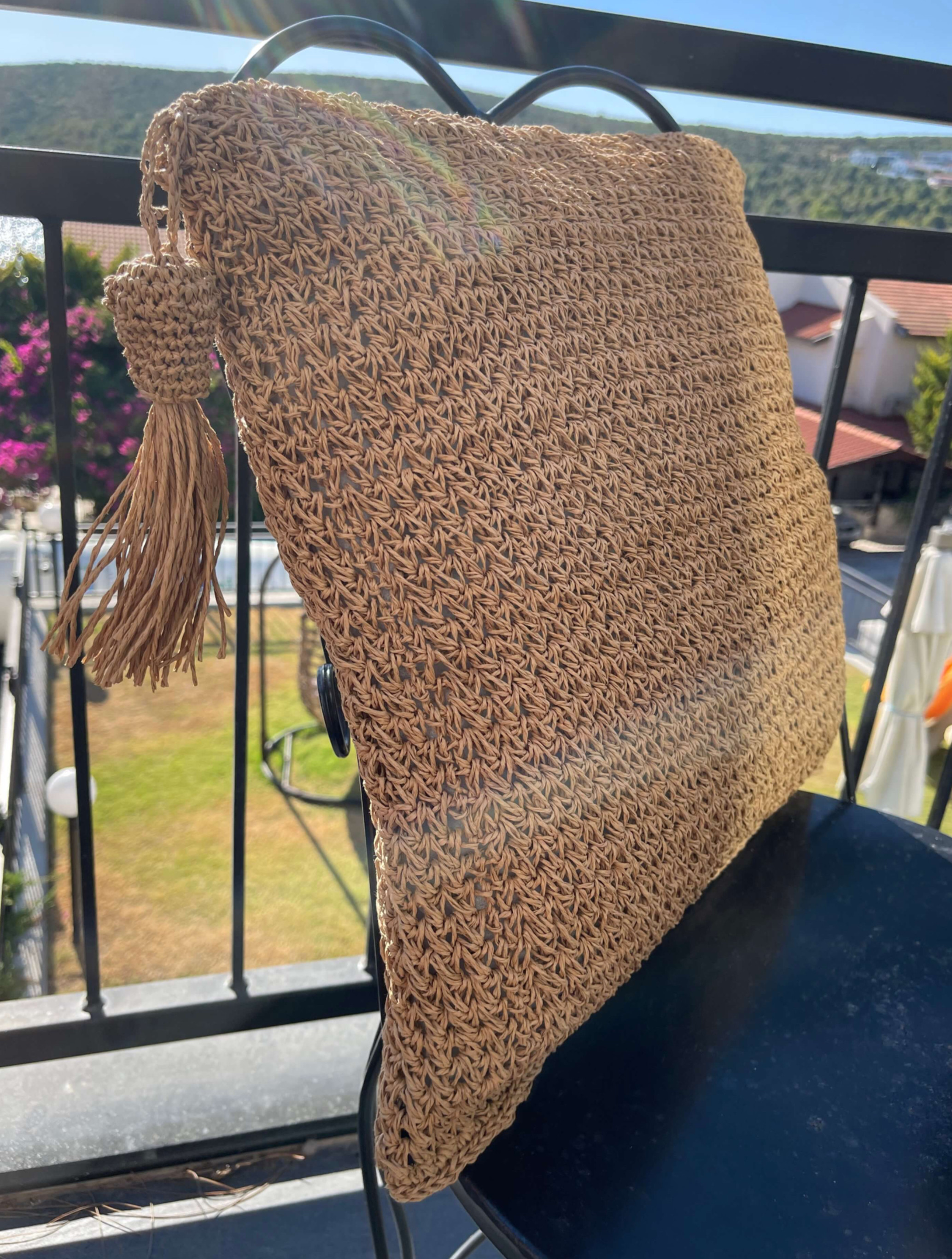 Veranda Püskül Kırlent Kılıfı