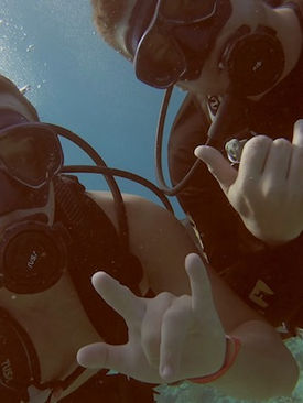 Scuba diving