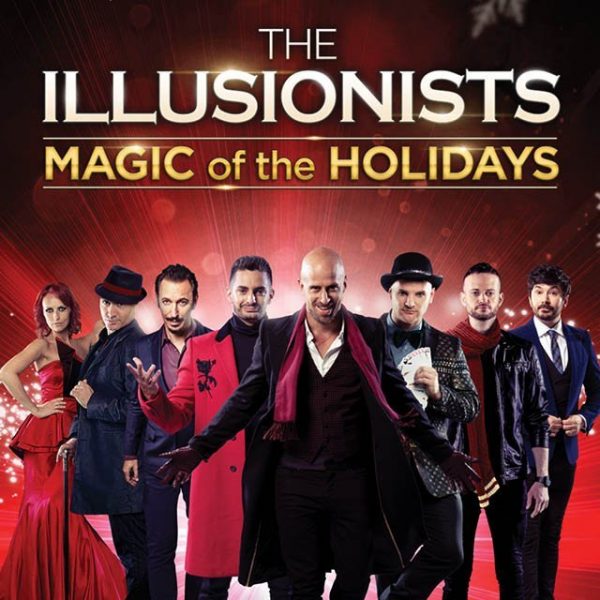 Affiche The Illusionists — Magic of the Holidays, étape du parcours de Florian Sainvet, magicien à Bordeaux