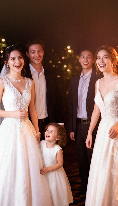 Invités à un mariage à Bordeaux