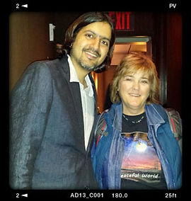 Shirley Cason with Grammy winner Ricky Kej – new age instrumental music