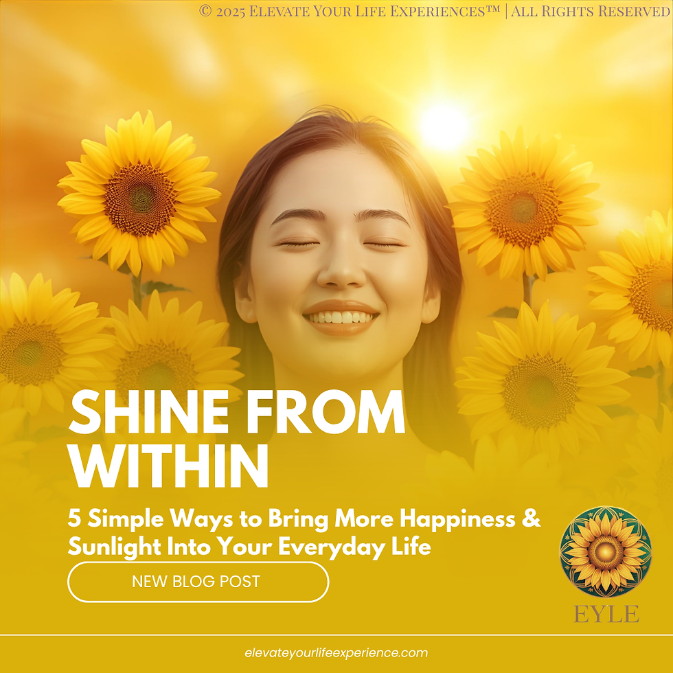 Women Shine From Within in field of sunflowers