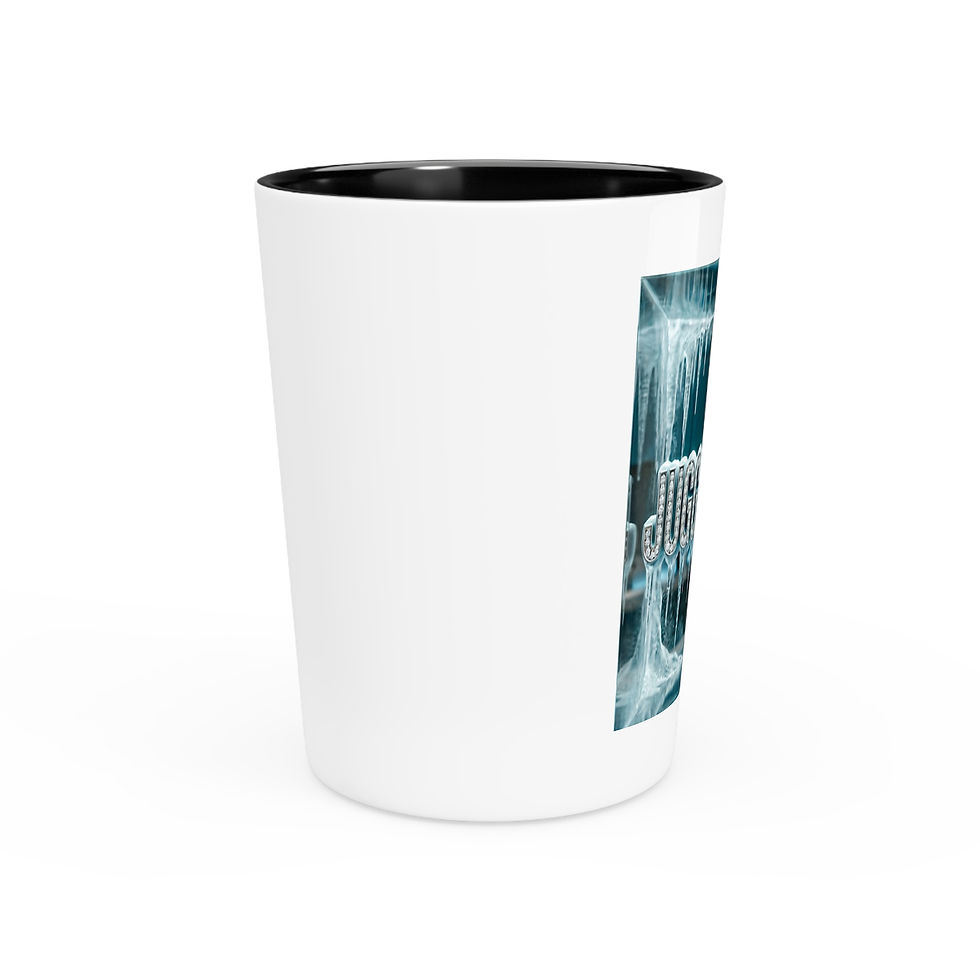Thumbnail: Shot Glass — 'Jugga2Cold' Icy Logo Shot Glass | Frosty Barware Gift