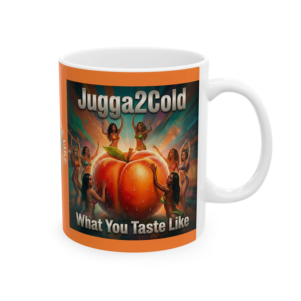 Thumbnail: Ceramic Mug — 'What You Taste Like' Peach Graphic Coffee Mug