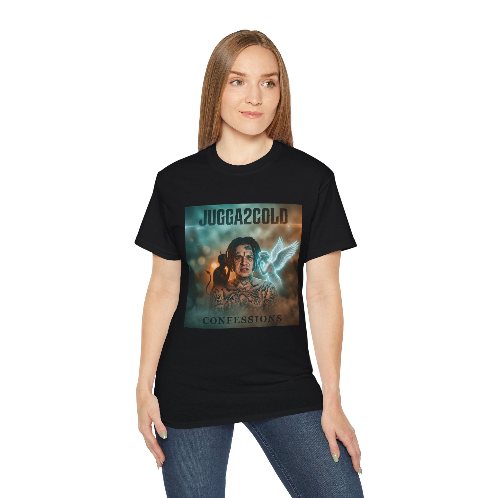 Jugga2Cold "Confessions" Album Art Tee — Rap Album Cover T-Shirt