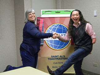 AlejAndro Anastasio won the Saint Al’s club’s 2019 International speech contest on February 8, 2019