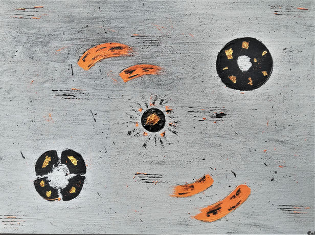 Tableau " Zénitude" réalisé par l'artiste peintre CALIZ