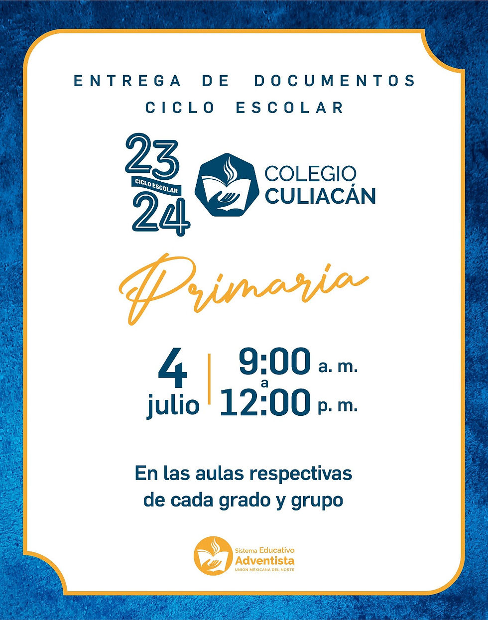 Entrega de documentos Primaria