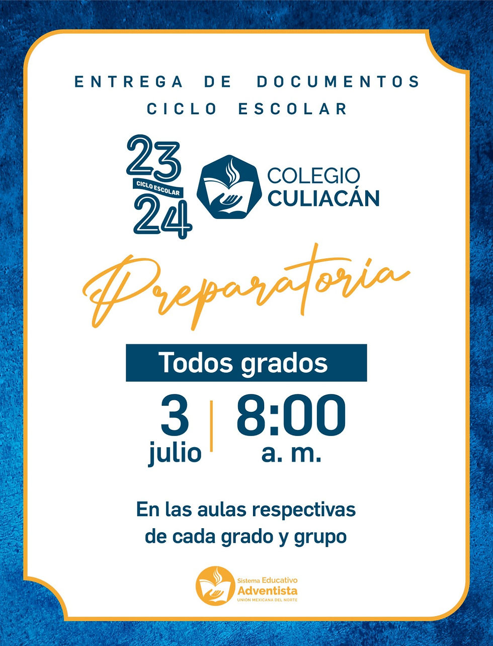 Entrega de documentos Preparatoria