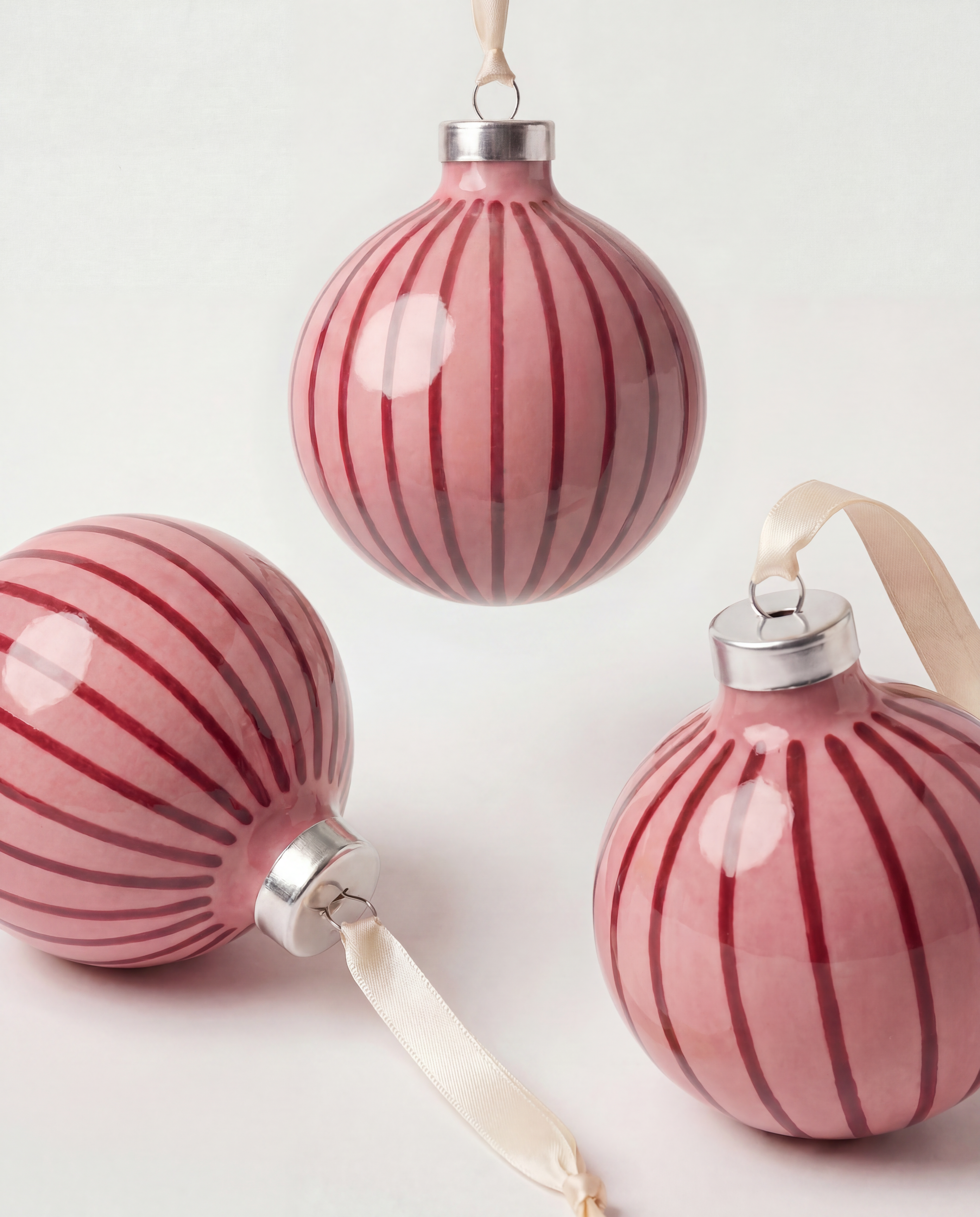 Pink Stripe Bauble