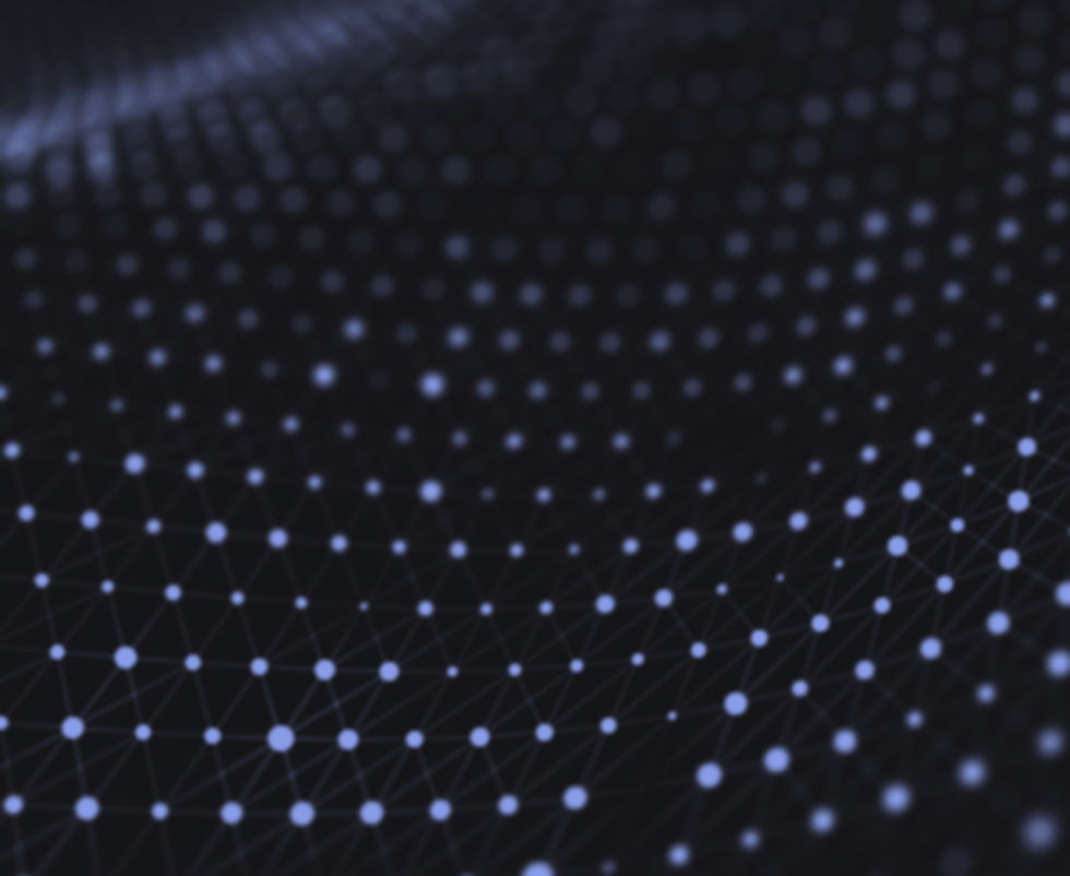 Purple abstract shape consisting of dots