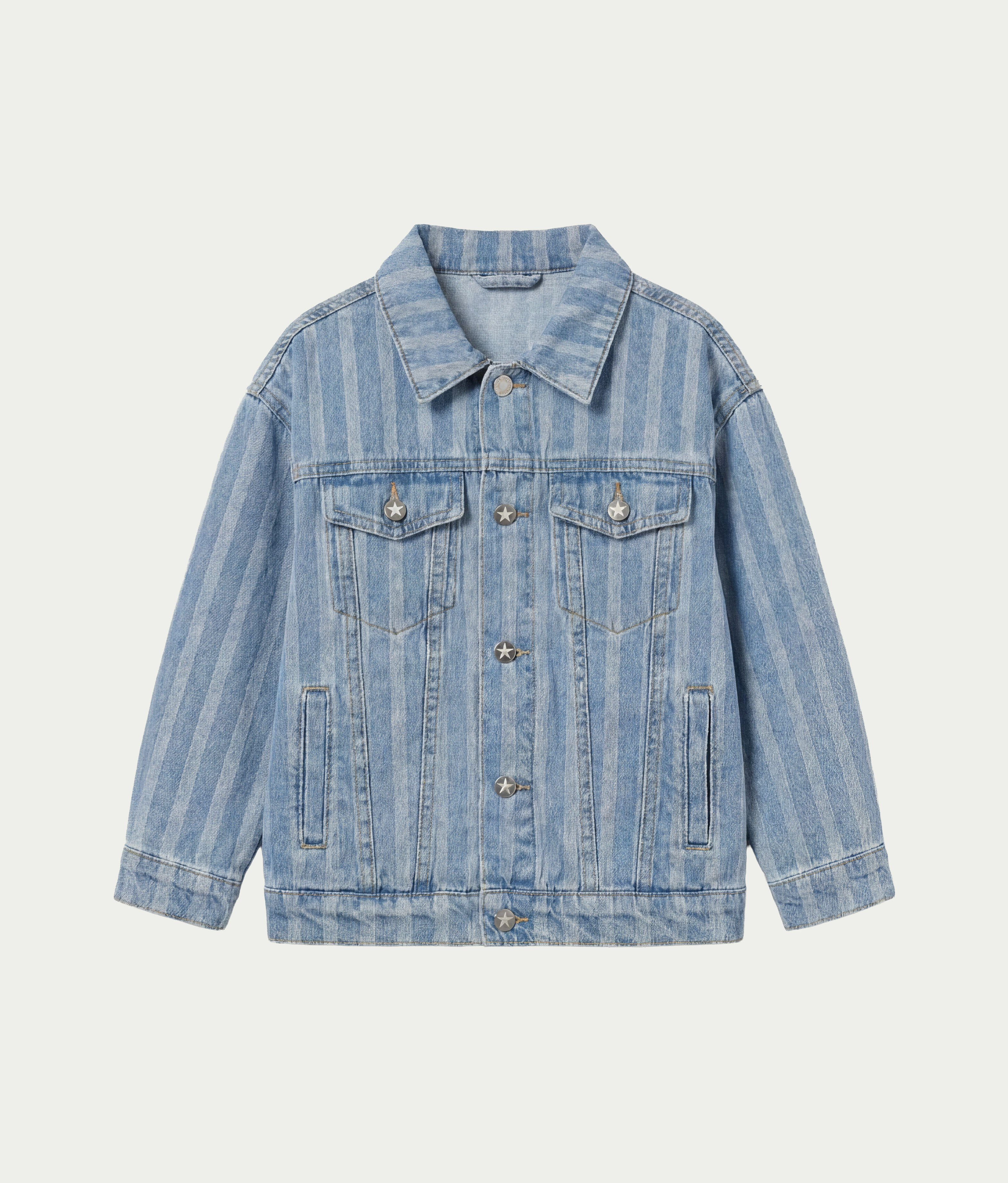 Striped Denim Jacket