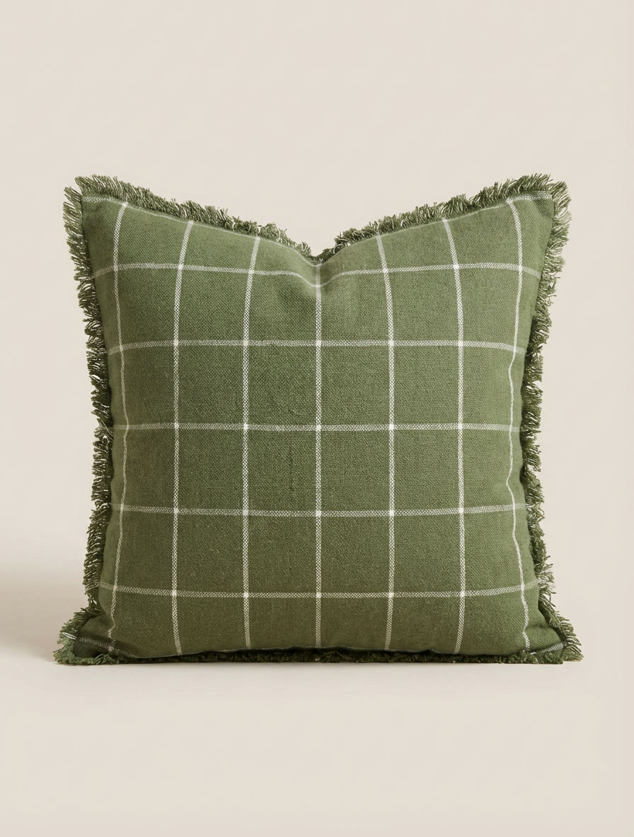 Thumbnail: Checkered Wool Cushion