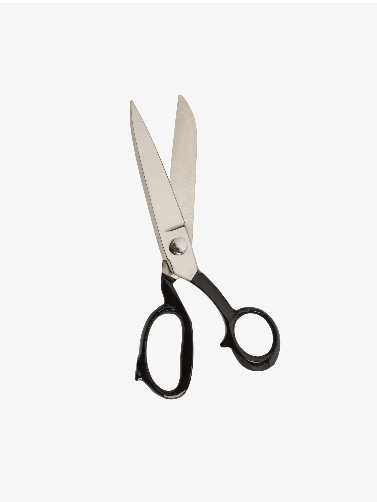 Roosters, Scissors, 8" Straight, Black