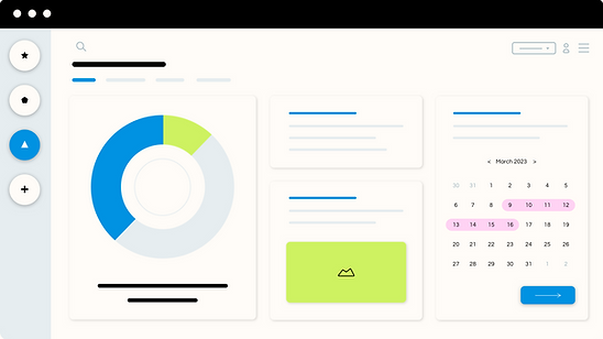 grafico con calendario appuntamenti