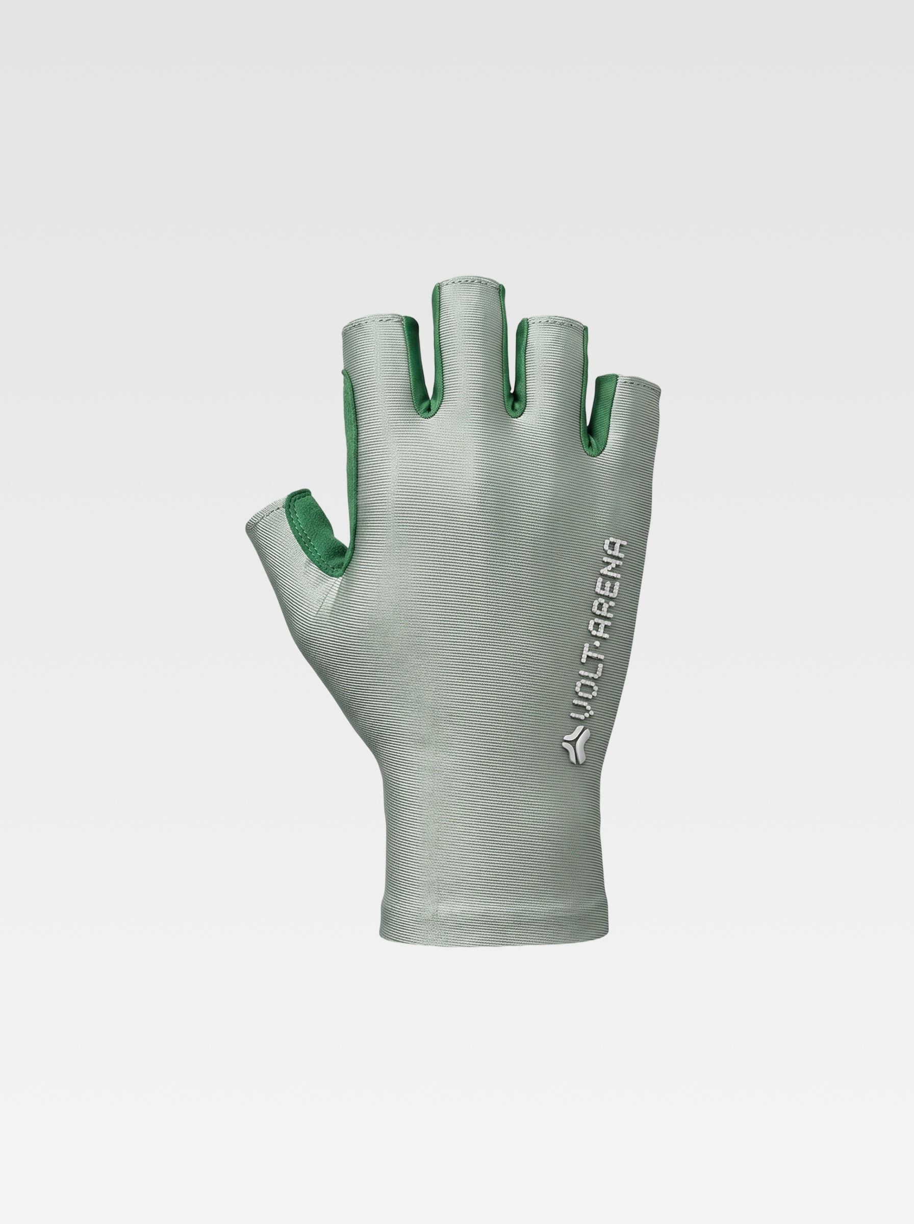 Aero-Glide Fingerless Cycling Gloves – Sage/Mint