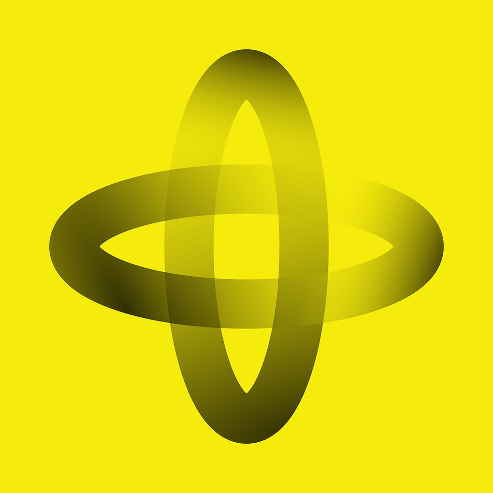 yellow abstract brand icon representing consistency and growth