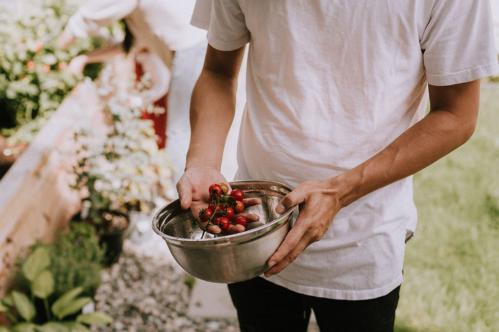 Chef without showing his face.