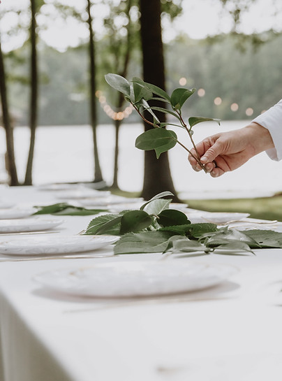 Décoration d'une table pour un évènement
