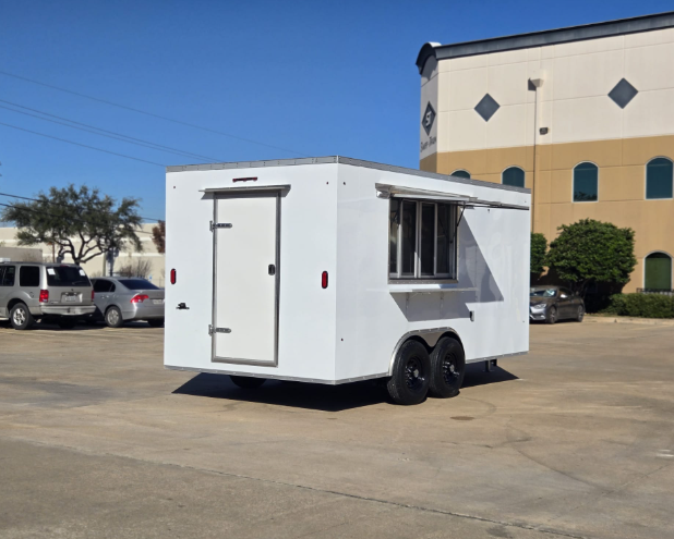 Thumbnail: 16"White Concession Trailer