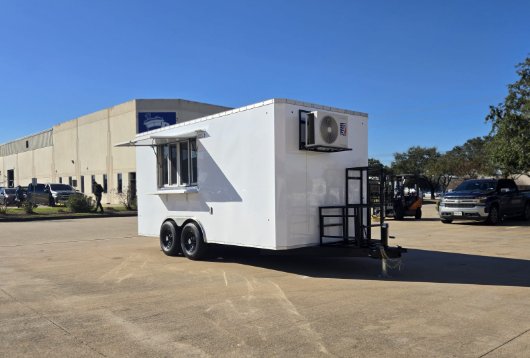Thumbnail: 16"White Concession Trailer