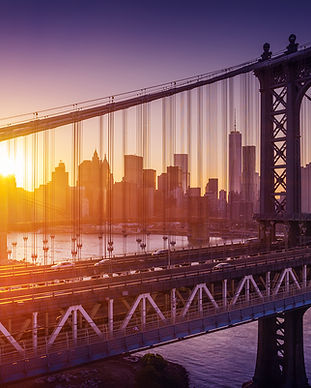 Coucher de soleil sur Manhattan