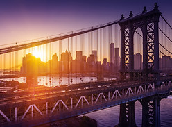 Coucher de soleil sur Manhattan
