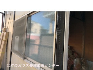 葛飾区 西亀有 ガラス修理後