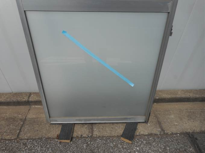 葛飾区 ガラス修理後