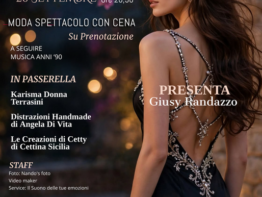 Moda, spettacolo e atmosfera da gala: al Baglio Ciachea il grande saluto all’estate firmato Rosanna Fiorentino