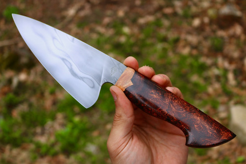 Honduras Rosewood Burl 6” Chef | Ashur Clark