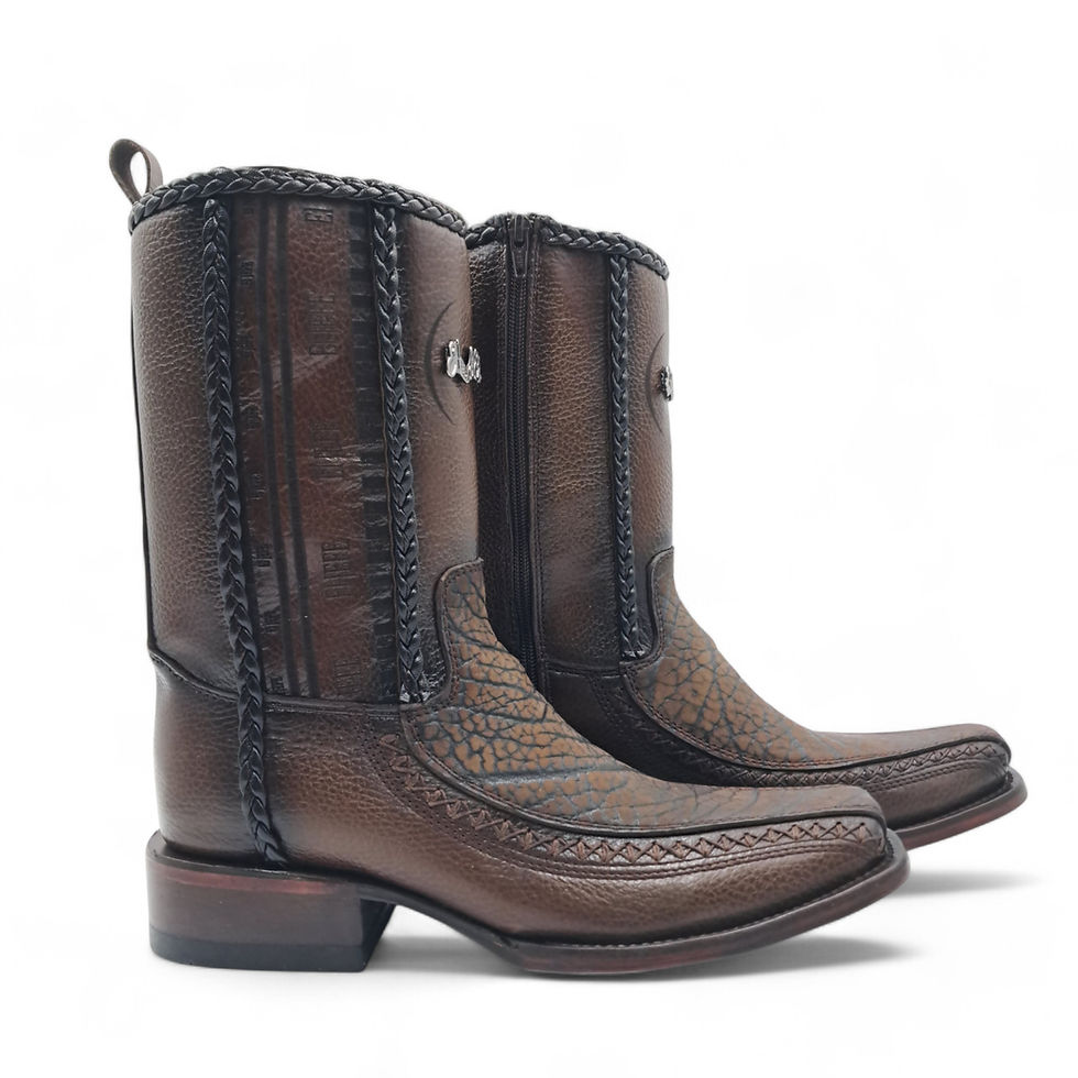Miniatura: Jefes | Bota para Hombre  en Piel en Cuello de Toro Tabaco